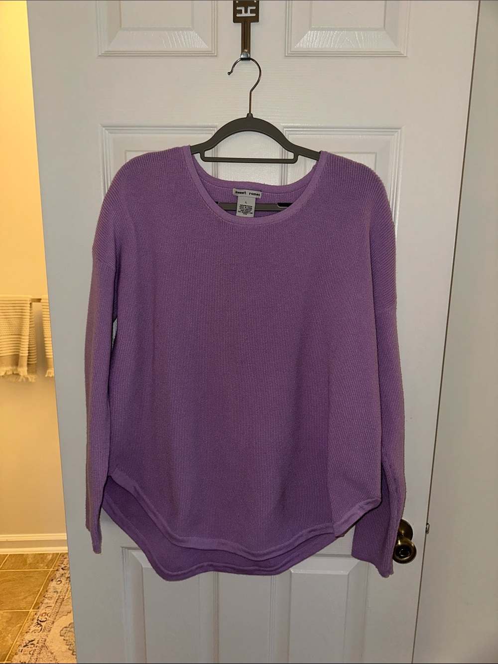 Sweet Romeo Lavender Crewneck Sweater